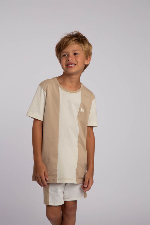 Bermuda Duo Color Menino Acostamento Kids Goanna C/ Off White