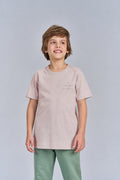 Camiseta Wolf Brand Menino Acostamento Next Rosa Cha