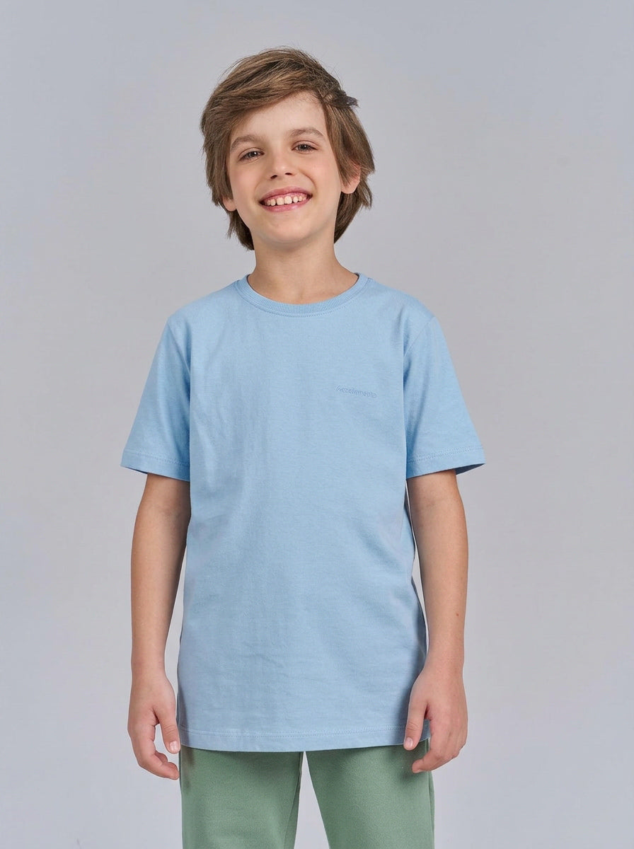 Camiseta Lobo Line Menino Acostamento Next Azul Sky