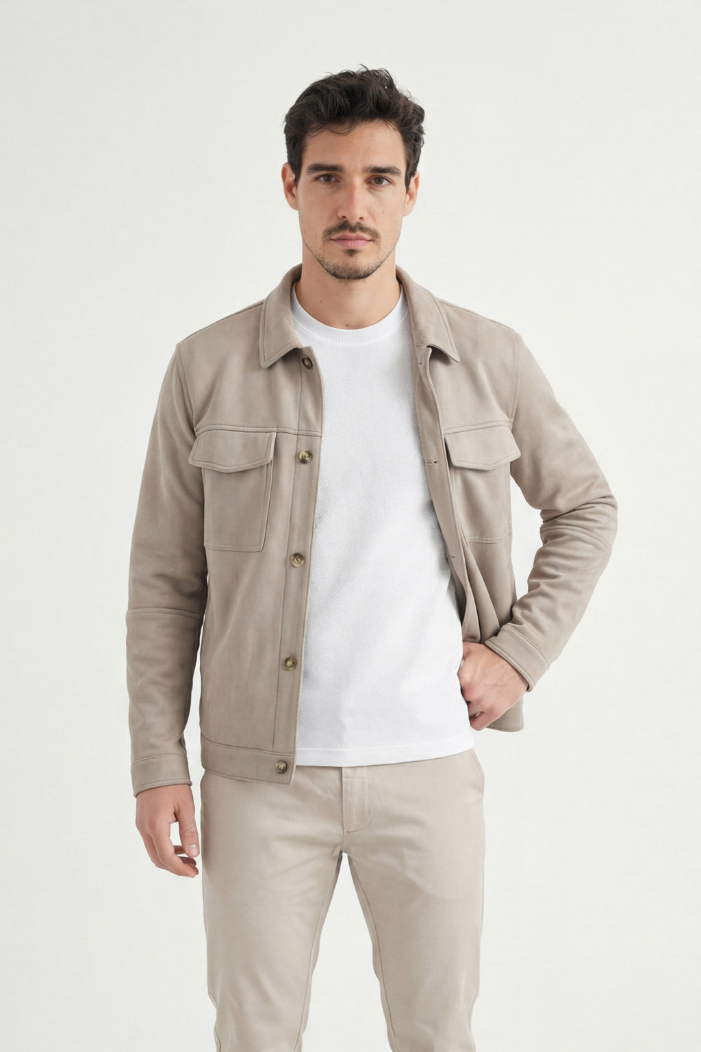 Jaqueta Essentials Masculina Acostamento Preto