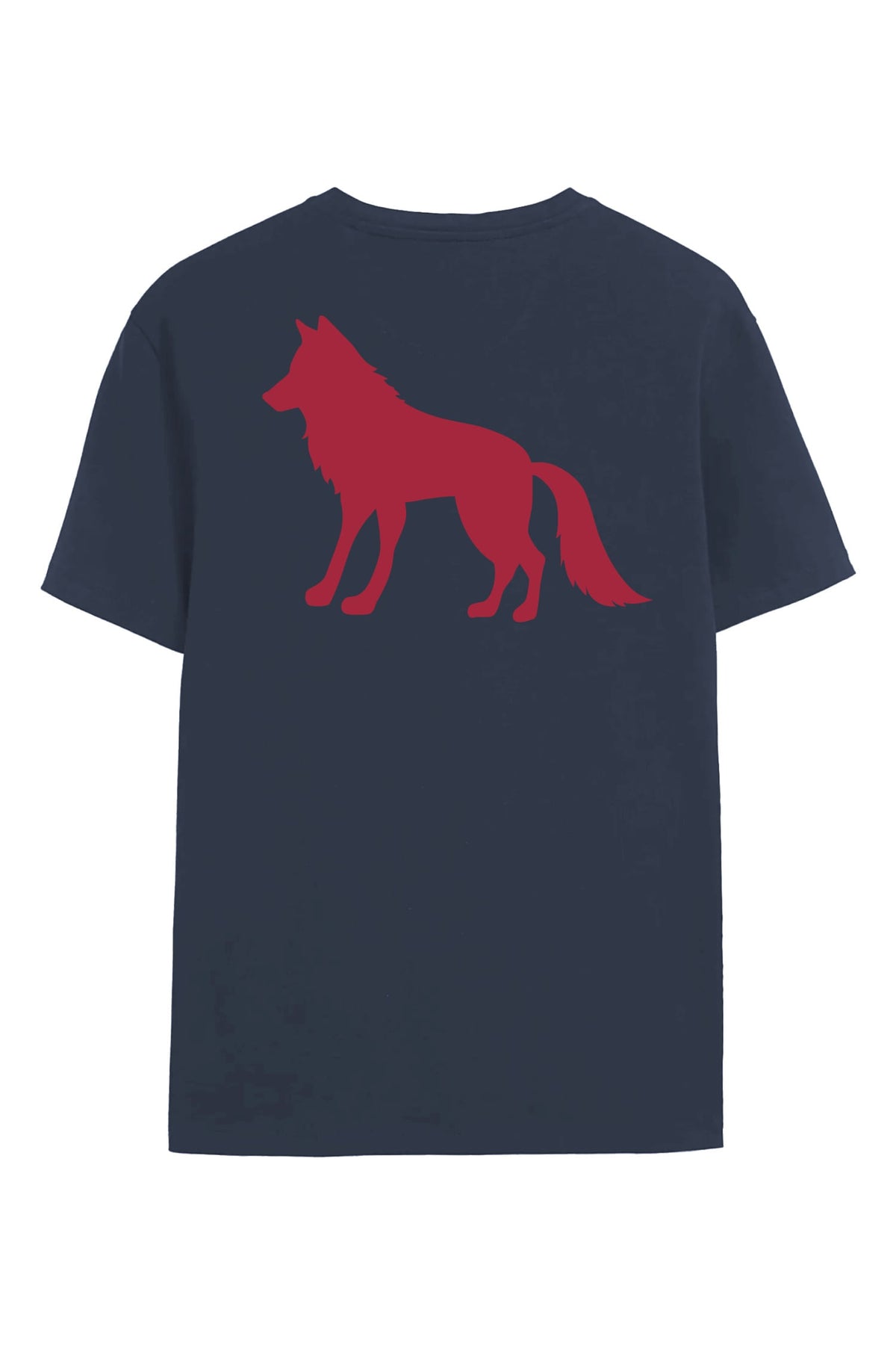 Camiseta Stamp Wolf Masculina Acostamento Azul Navy