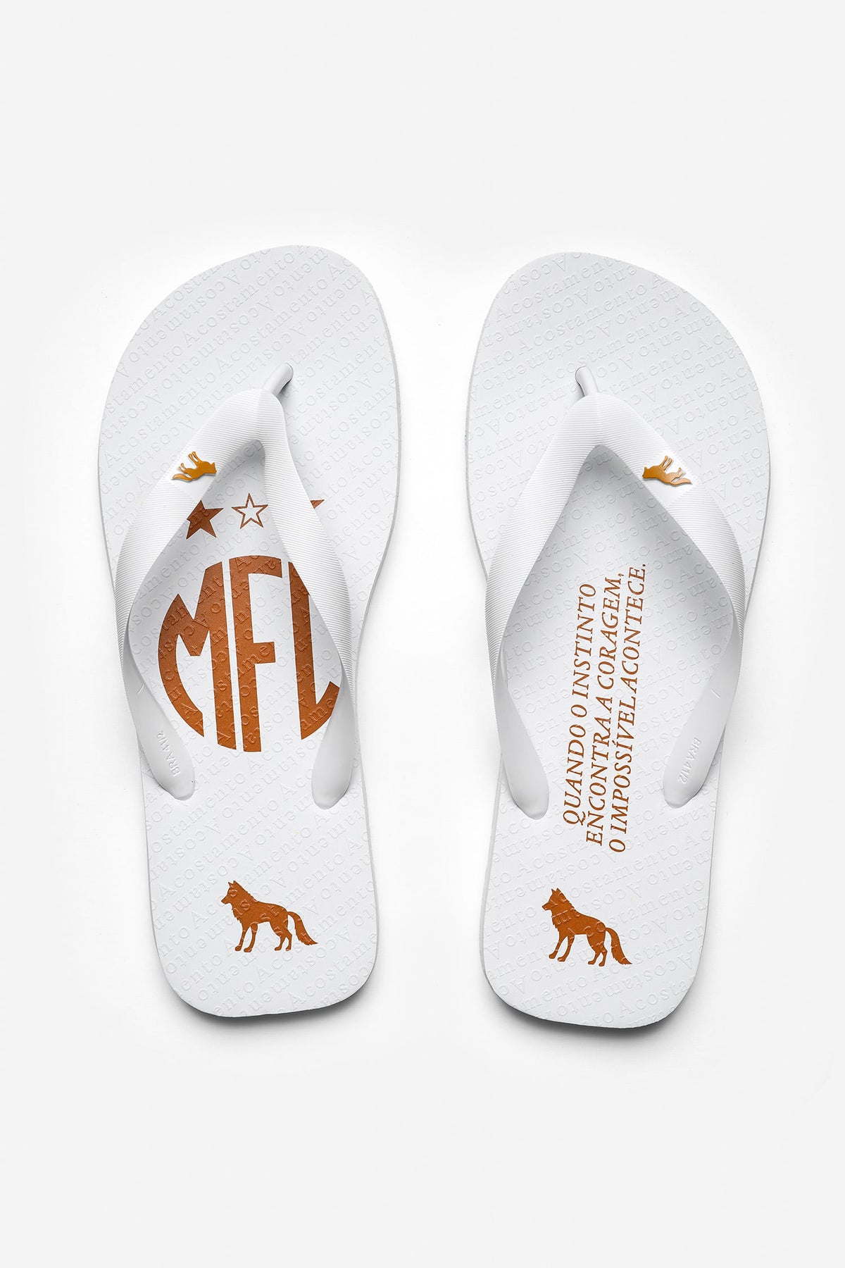 Chinelo Mirassol Masculino Acostamento Branco
