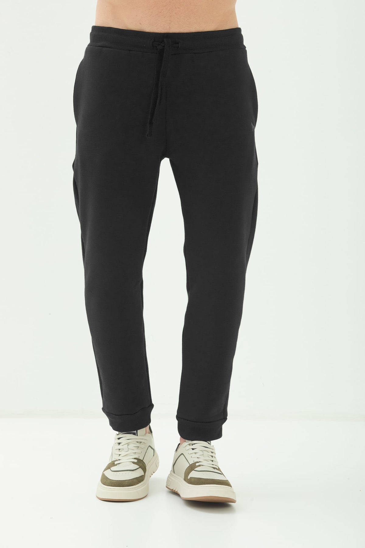 Calça Moletom Casual Masculino Acostamento Preto