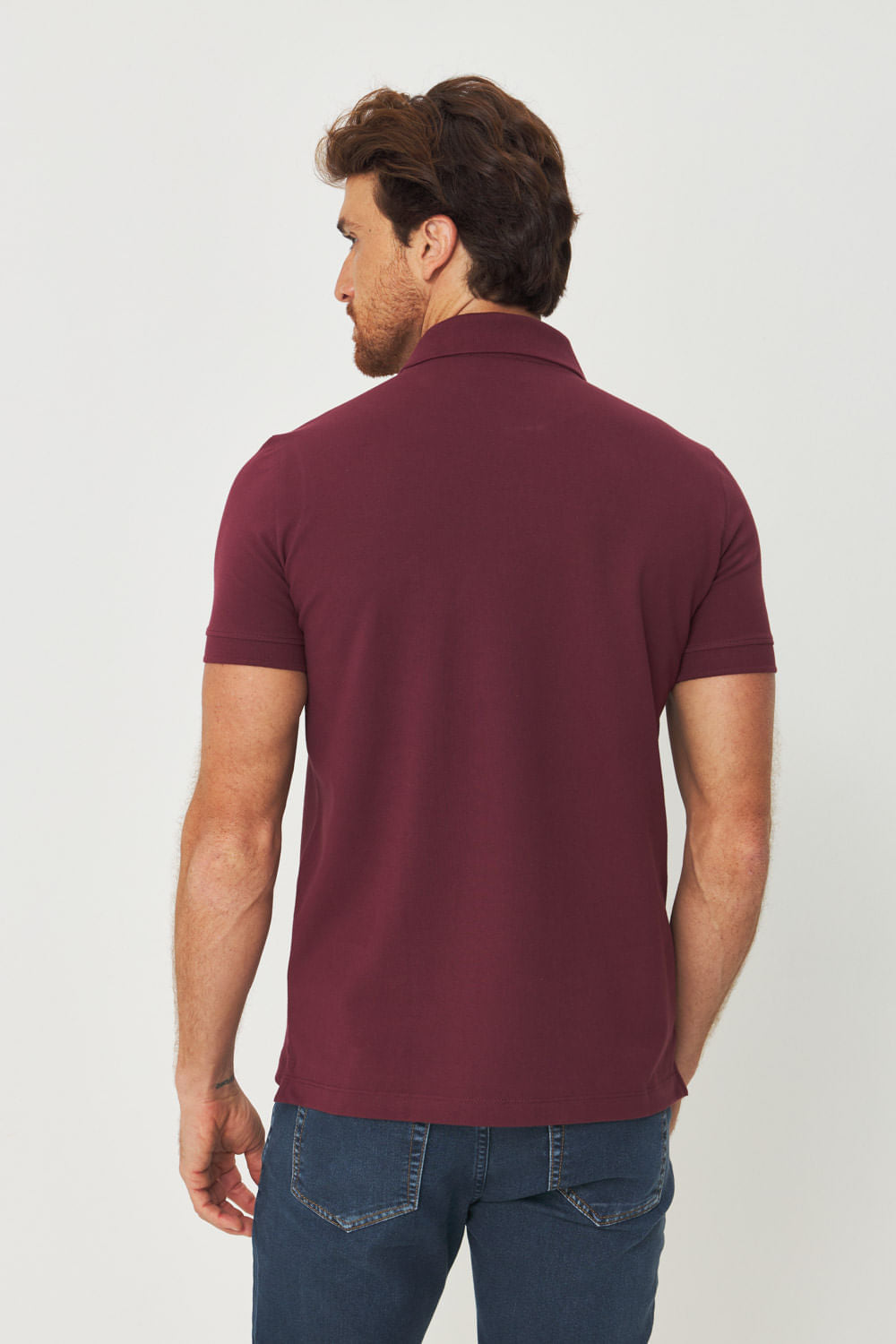 Polo Casual Basic Masculina Acostamento Barca