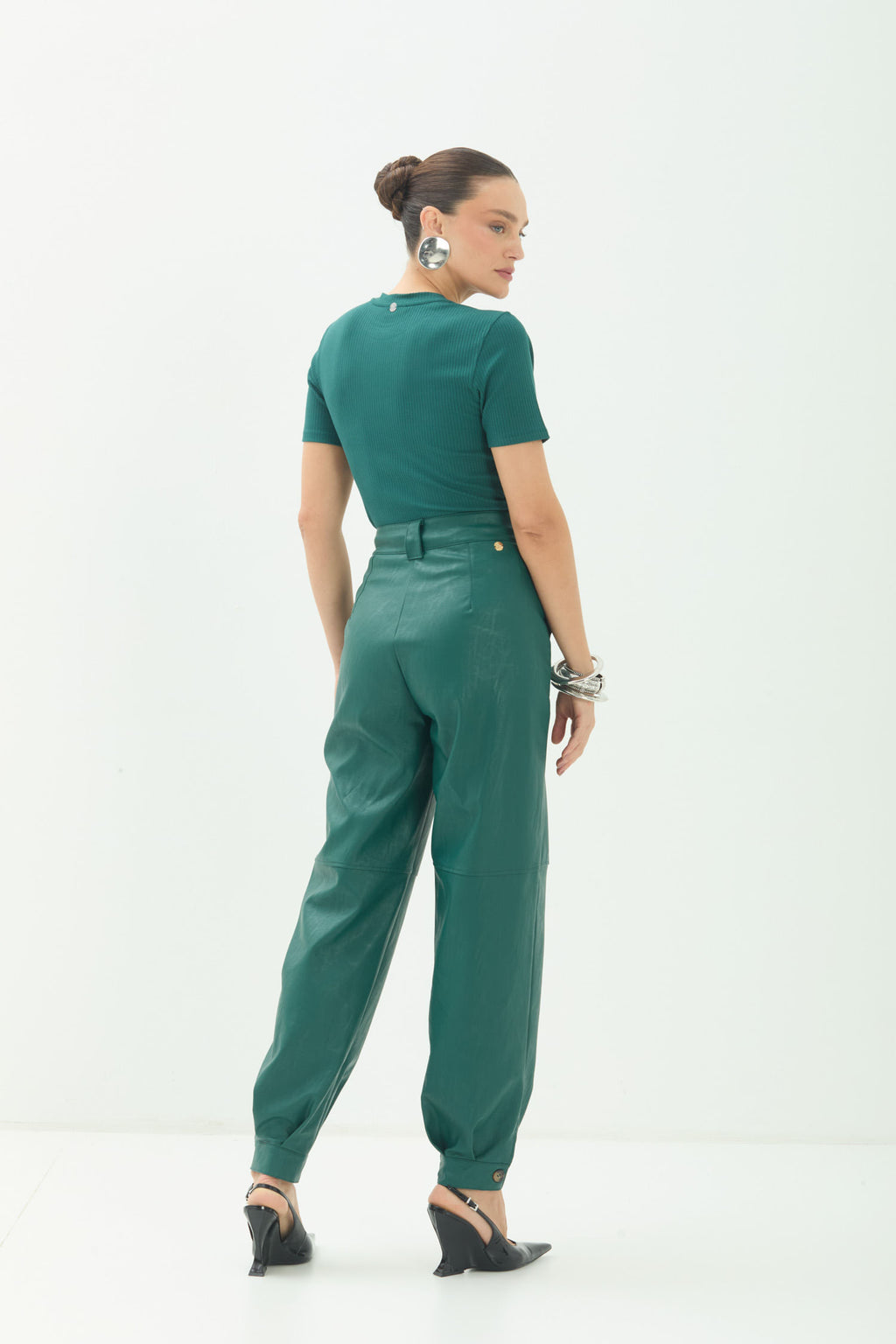 Blusa Canelada Minimal ACT Feminina Deep Forest