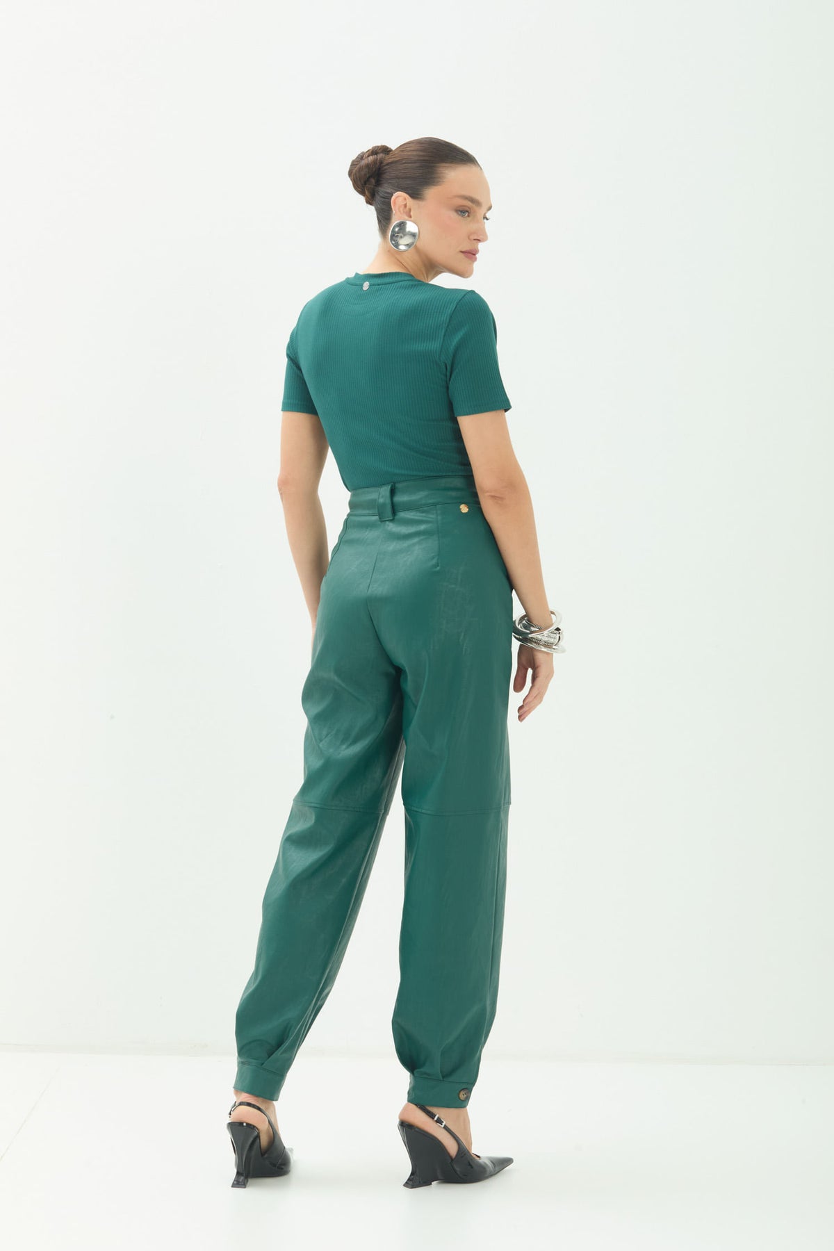 Blusa Canelada Minimal ACT Feminina Deep Forest