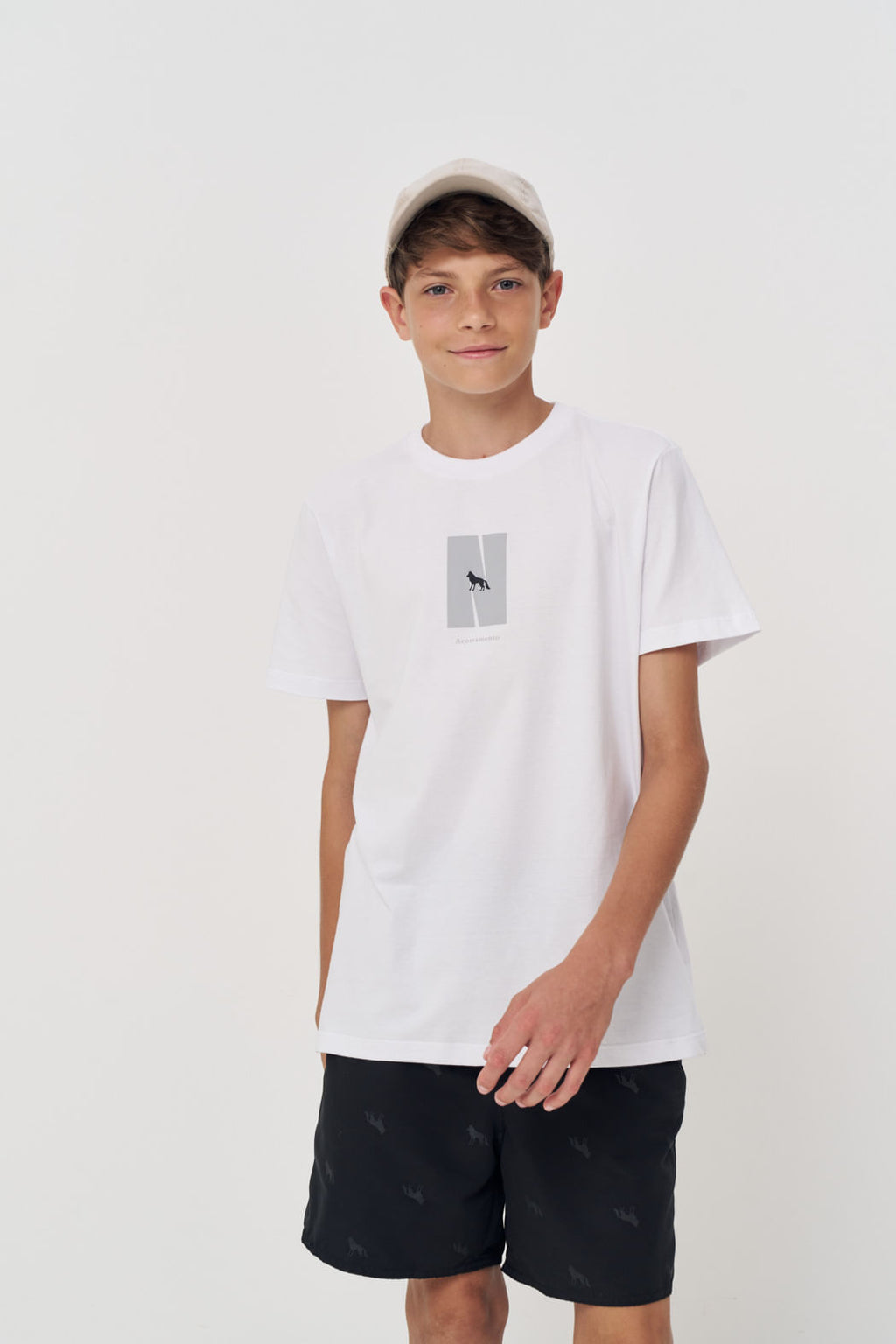 Camiseta Casual Menino Acostamento Next Branco