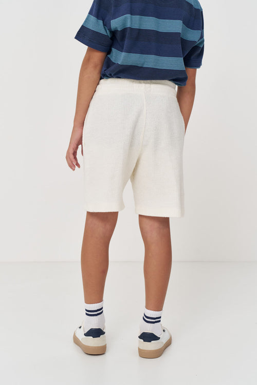 Bermuda Moletom Com Cordão Menino Acostamento Next Off White