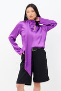 Blusa Longa Cut Feminina Inblanche Flash Purple