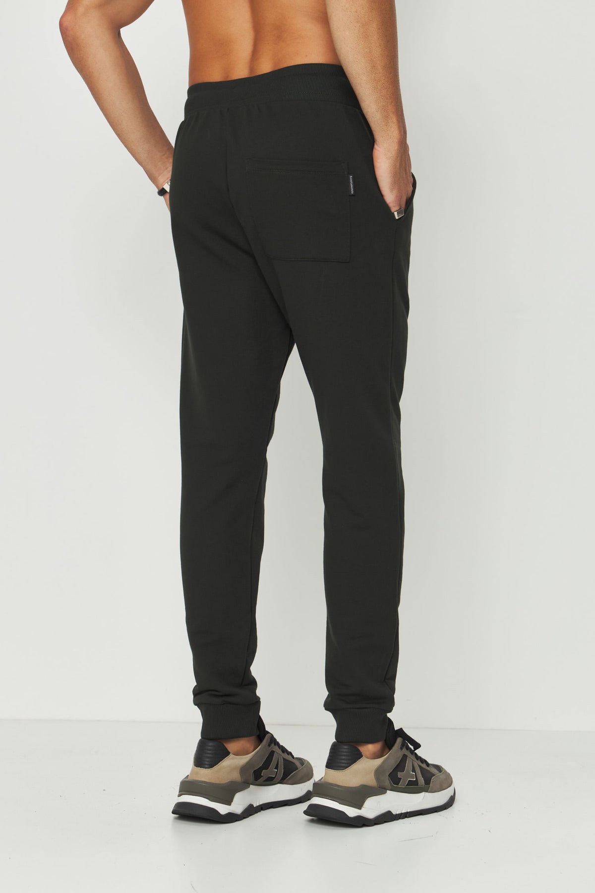 Calça Moletom Com Punho Masculino Acostamento Verde Folhagem