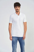 Polo Wolf Max Masculina Acostamento Branco