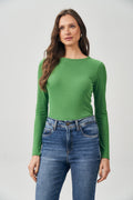 Blusa Gola Canoa Feminina Acostamento Paradise Green