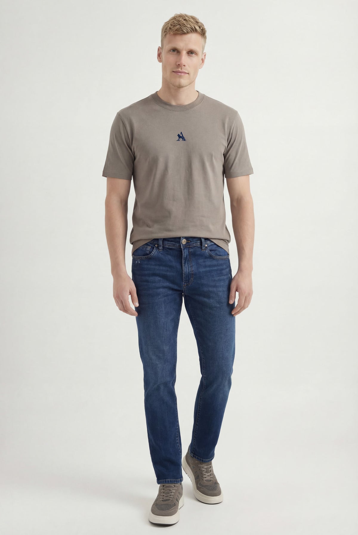 Calça Jeans Rock Urban Masculina Acostamento Jeans Escuro