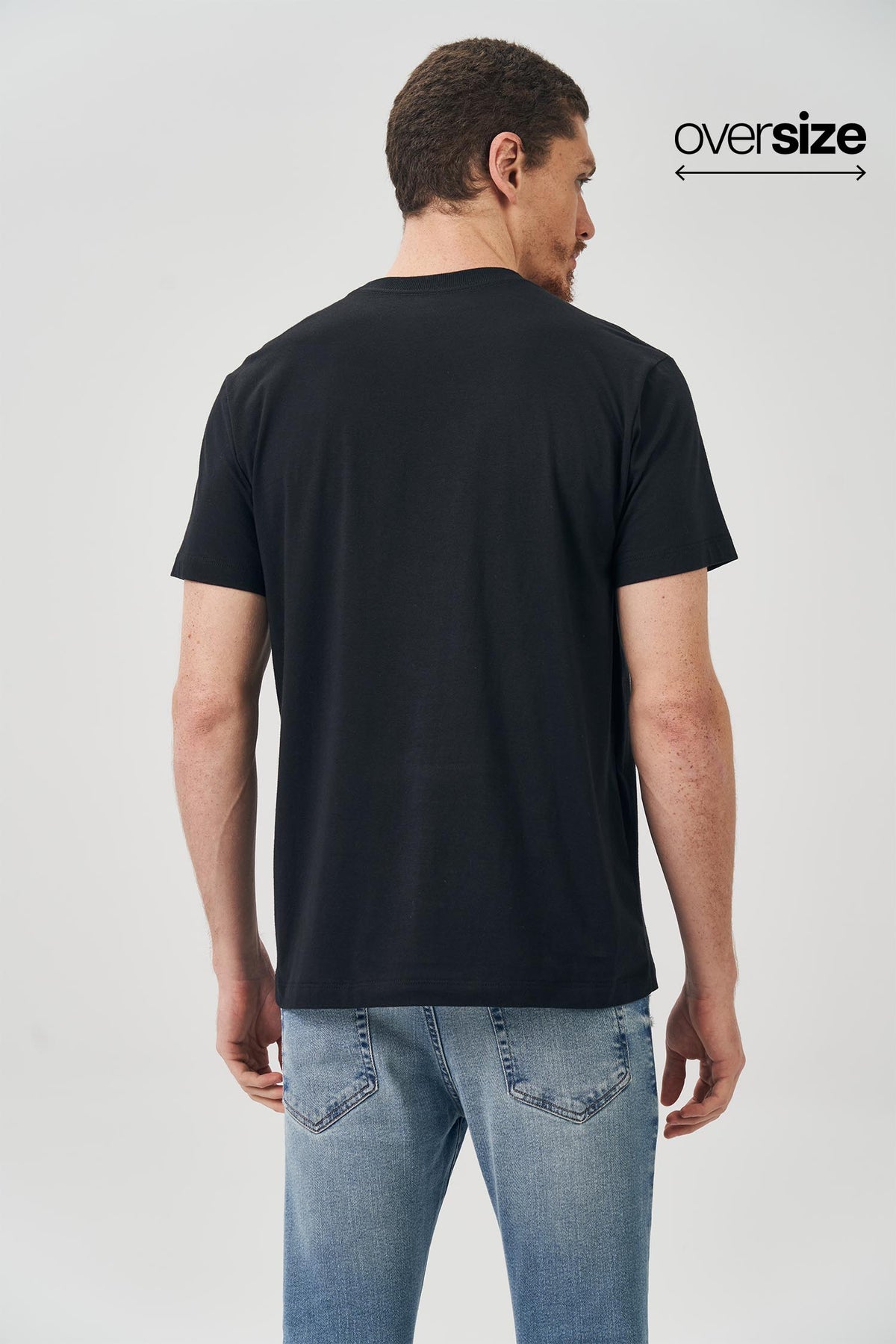 Camiseta Efeito Visual Masculina Oversize Acostamento Preto