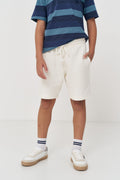 Bermuda Moletom Com Cordão Menino Acostamento Next Off White