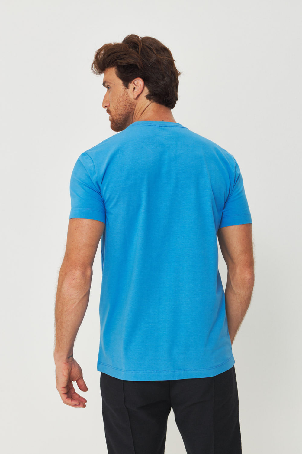 Camiseta Essential Lobo Masculina Acostamento Azul Marina