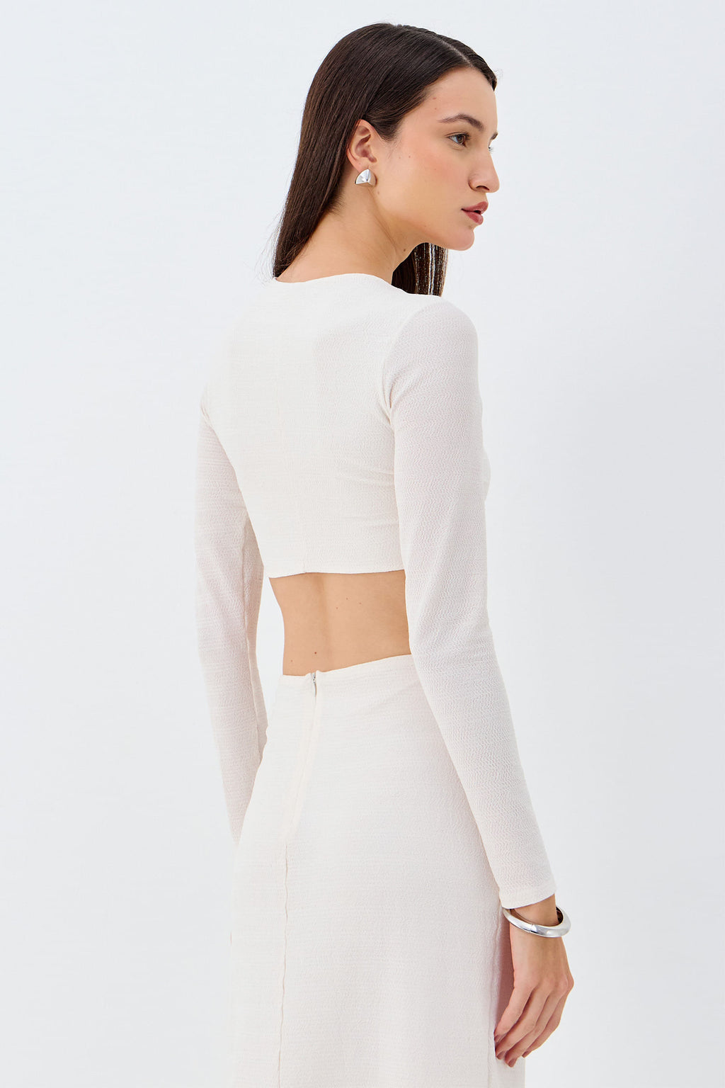 Conjunto Blusa e Saia Celebration ACT Feminino Off White