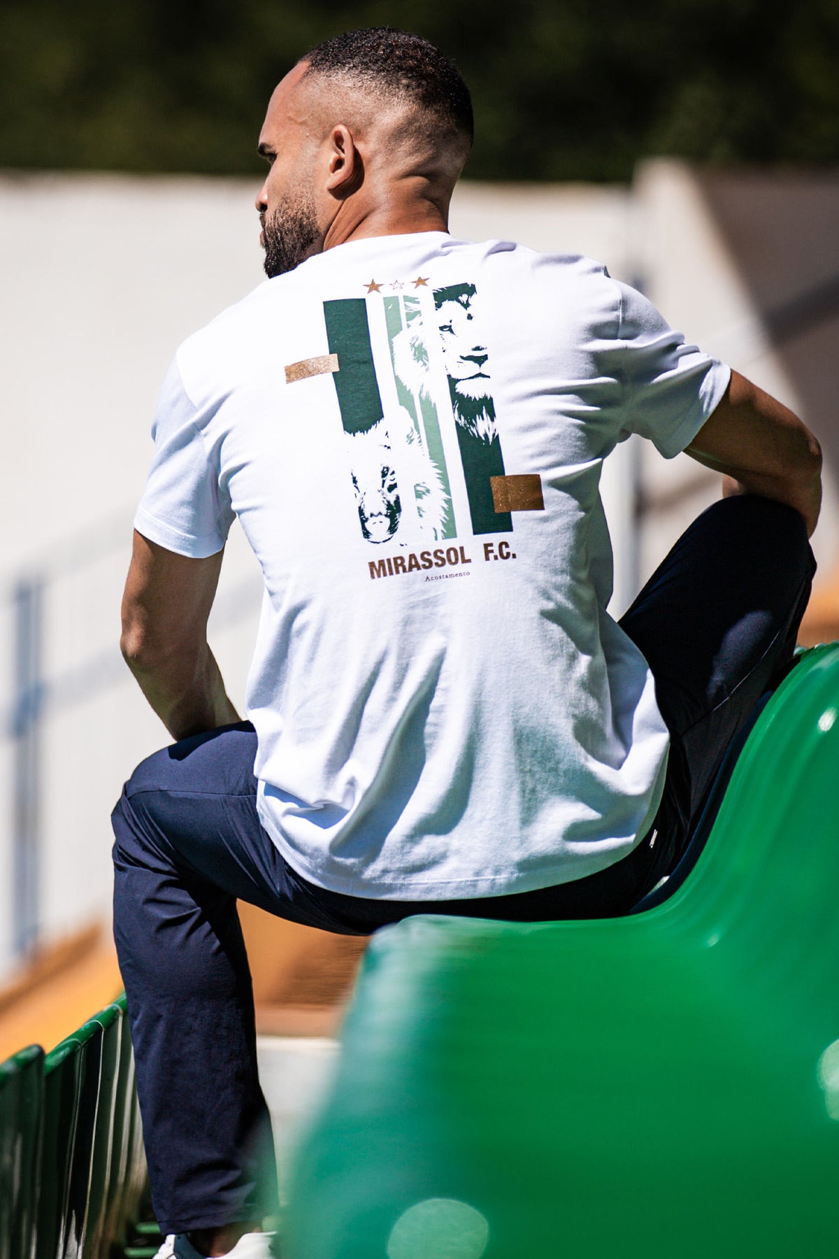 Camiseta Collab Mirassol Masculina Acostamento Branco