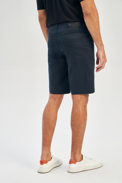 Bermuda Sarja Casual Masculina Acostamento Marinho