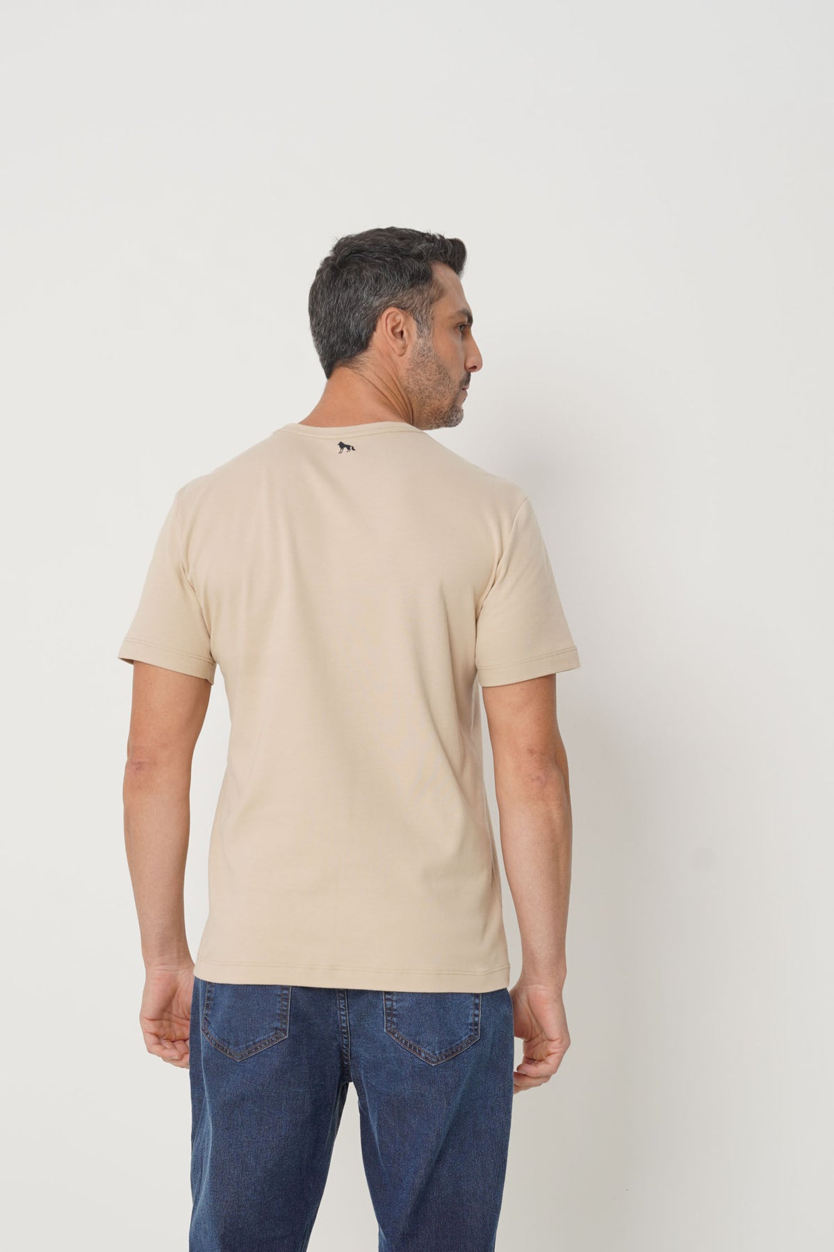 Camiseta Básica Algodão Masculina Acostamento Rosa Cha