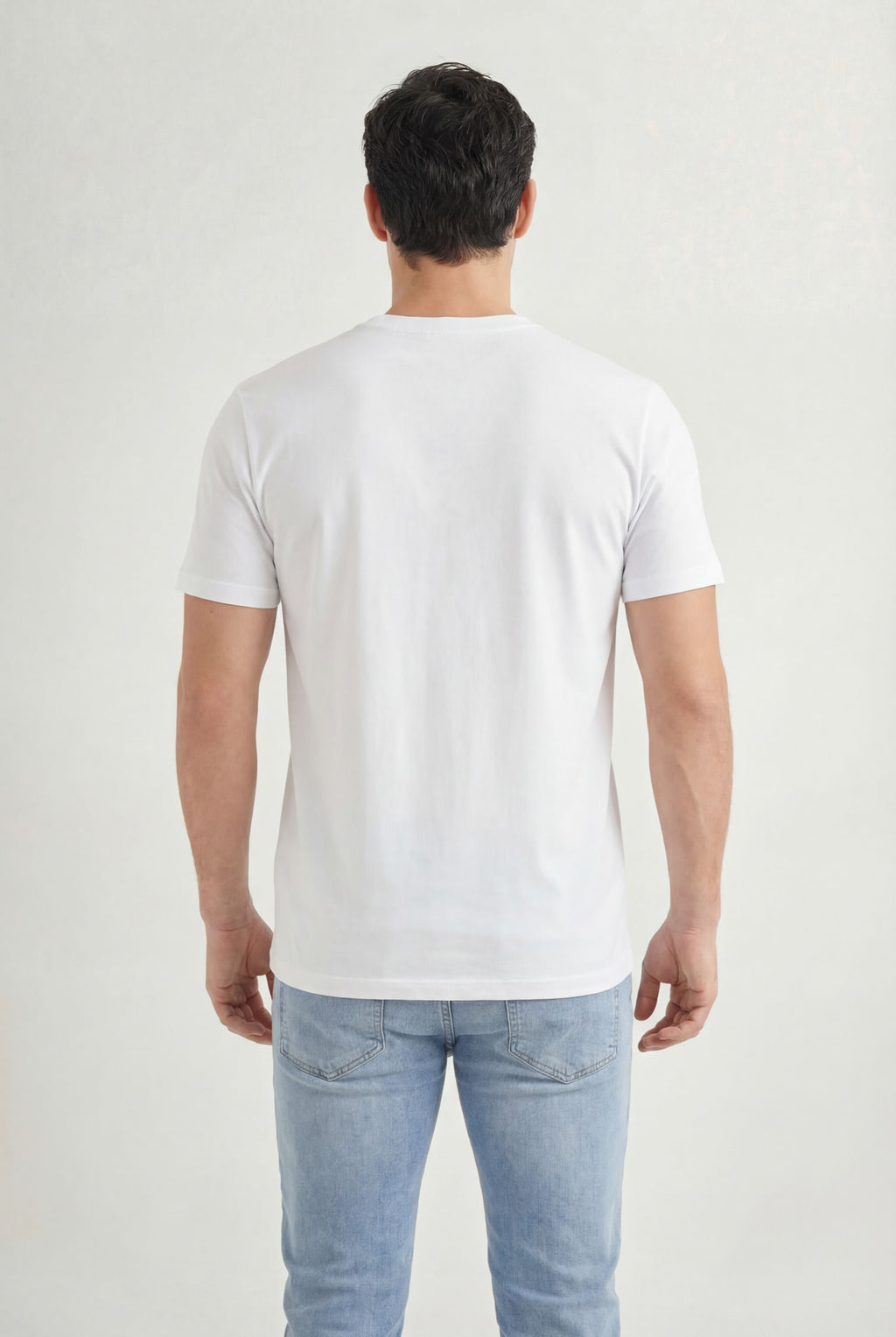 Camiseta Estampa Lobo Masculina Acostamento Branco