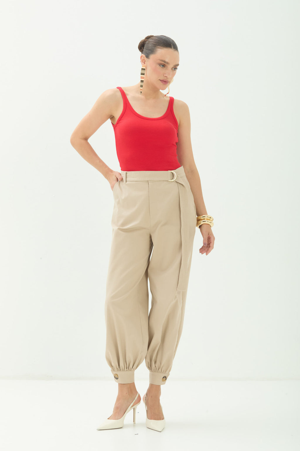 Regata Casual Canelada ACT Feminina Red Velvet