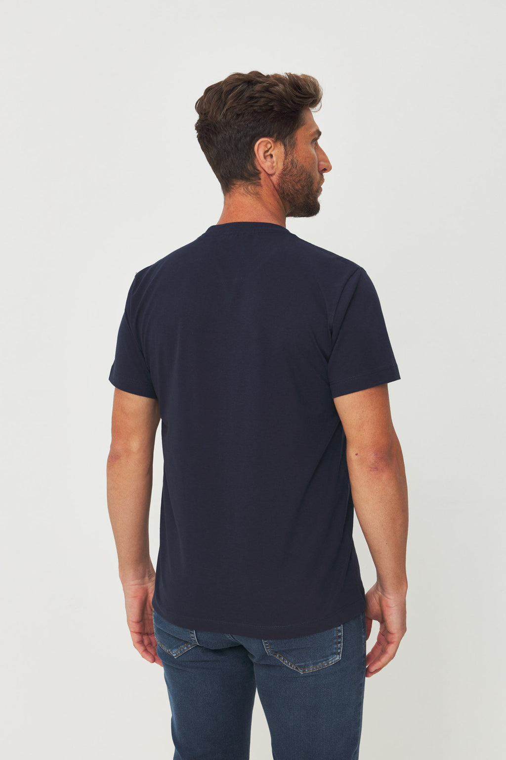 Camiseta Estilo Urbano Masculina Acostamento Marinho