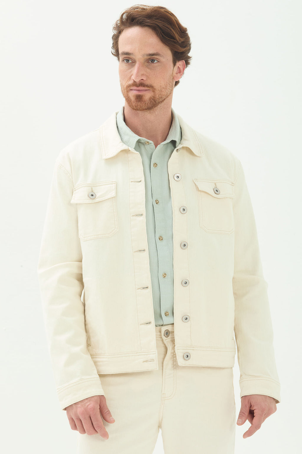 Jaqueta De Sarja Com Bolsos Masculina Acostamento Off White