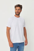 Camiseta Minimalista Masculina Acostamento Branco
