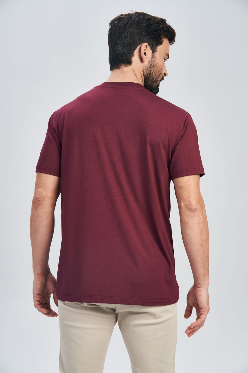 Camiseta Modal Letters Local Masculina Acostamento Bordo Sangria