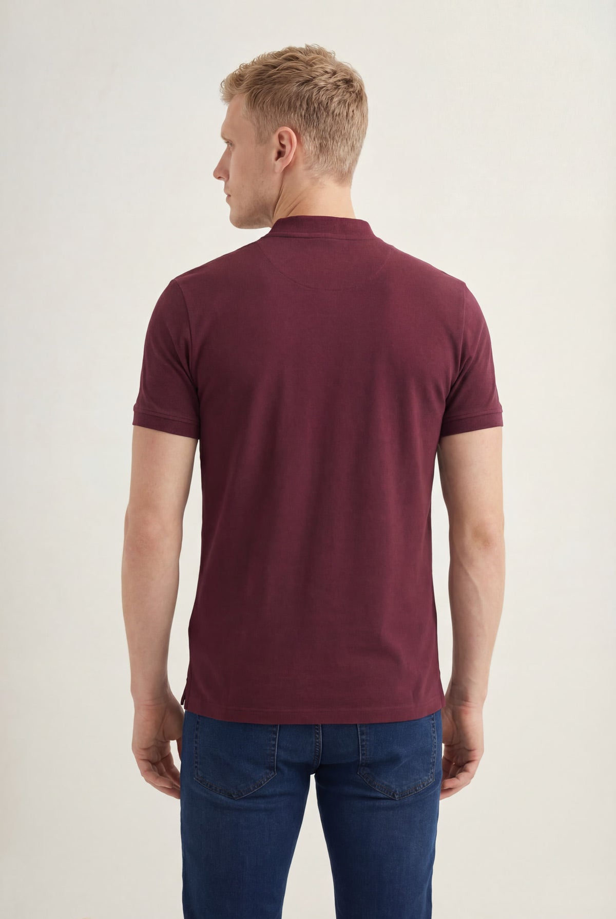 Polo Casual Manga Curta Masculina Acostamento Barca