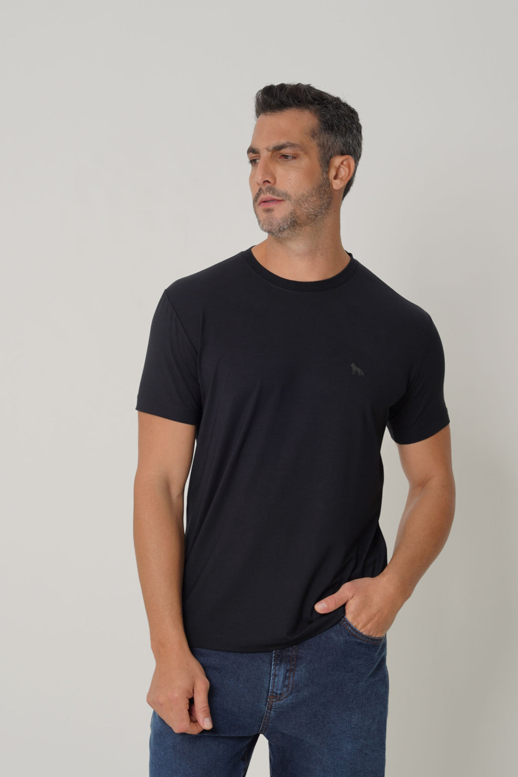 Camiseta Tech Modal Urban Masculina Acostamento Preto