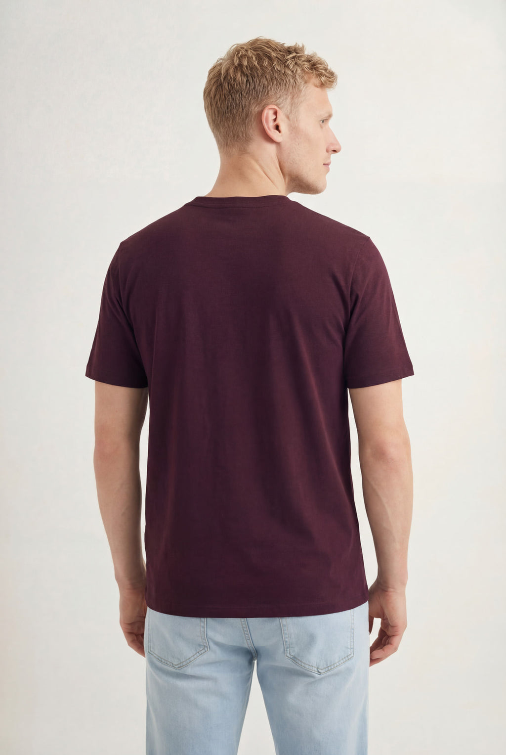 Camiseta Casual Manga Curta Masculina Acostamento Marrom Ipe