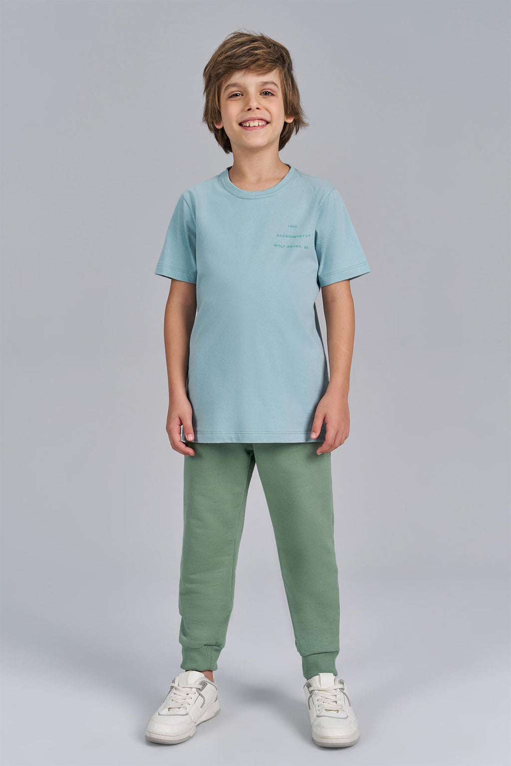 Camiseta Wolf Brand Menino Acostamento Next Verde Ibiza