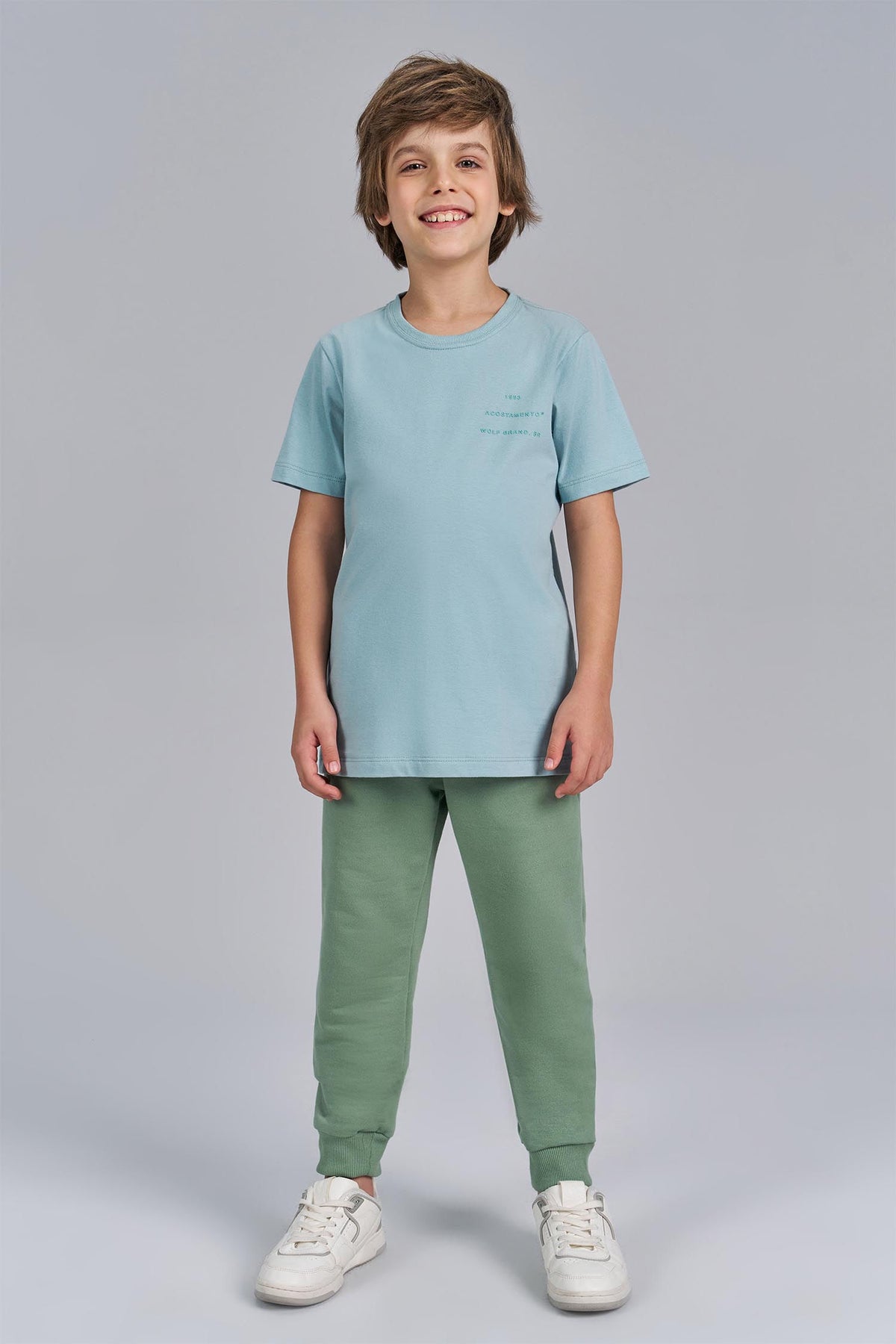 Camiseta Wolf Brand Menino Acostamento Next Verde Ibiza