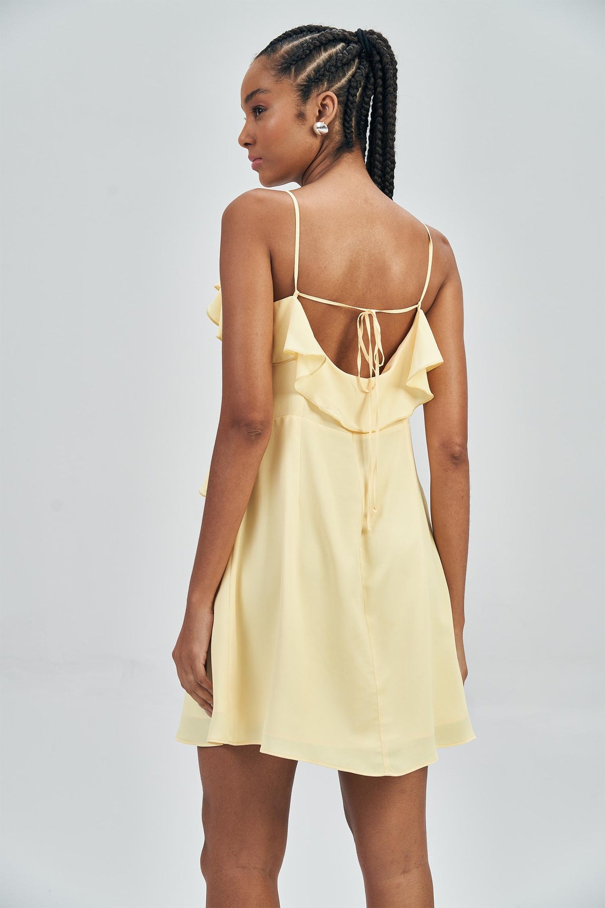 Vestido Curto Romantic Feminino Acostamento Preto