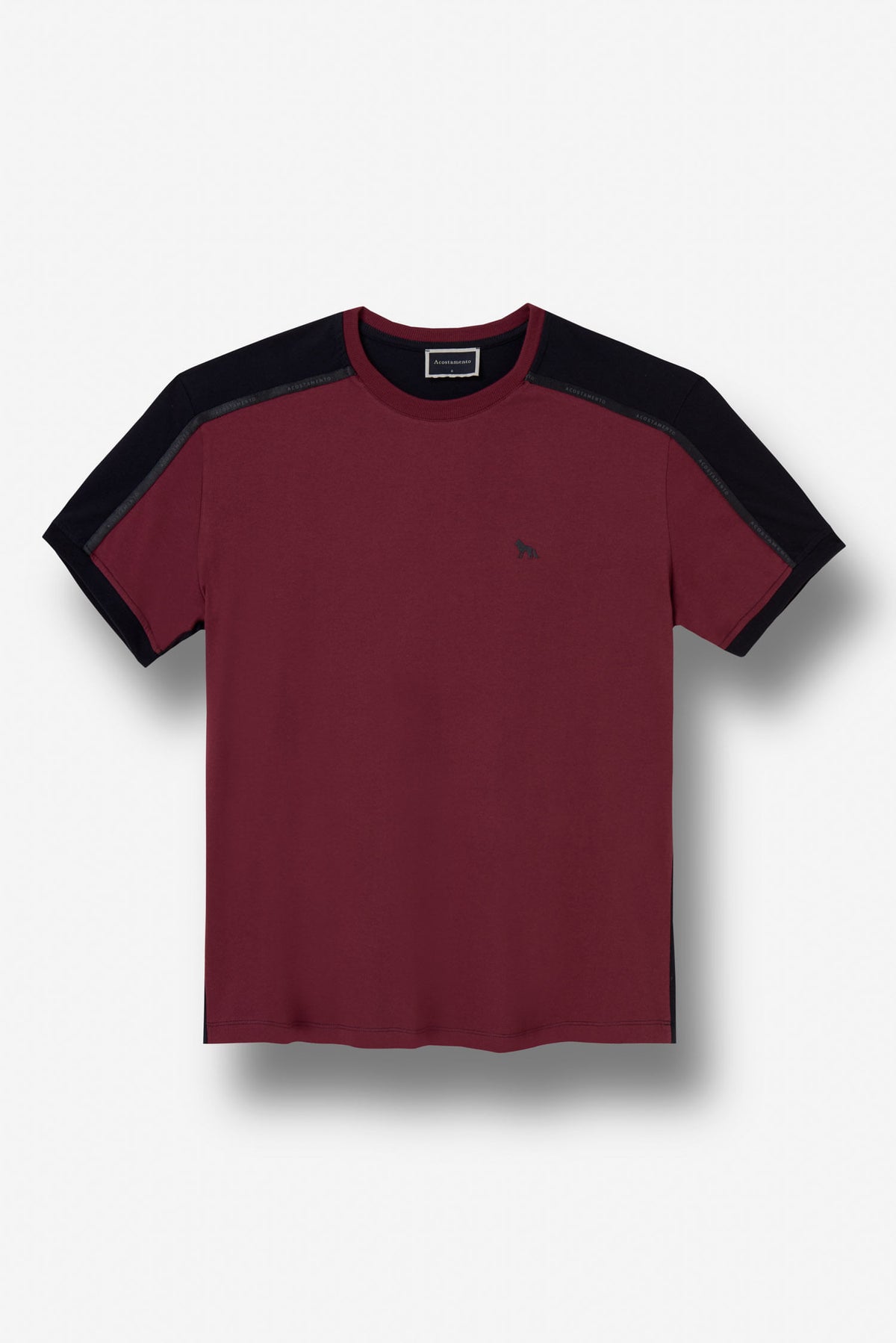 Camiseta Recortes Masculina Acostamento Bordo C/ Preto