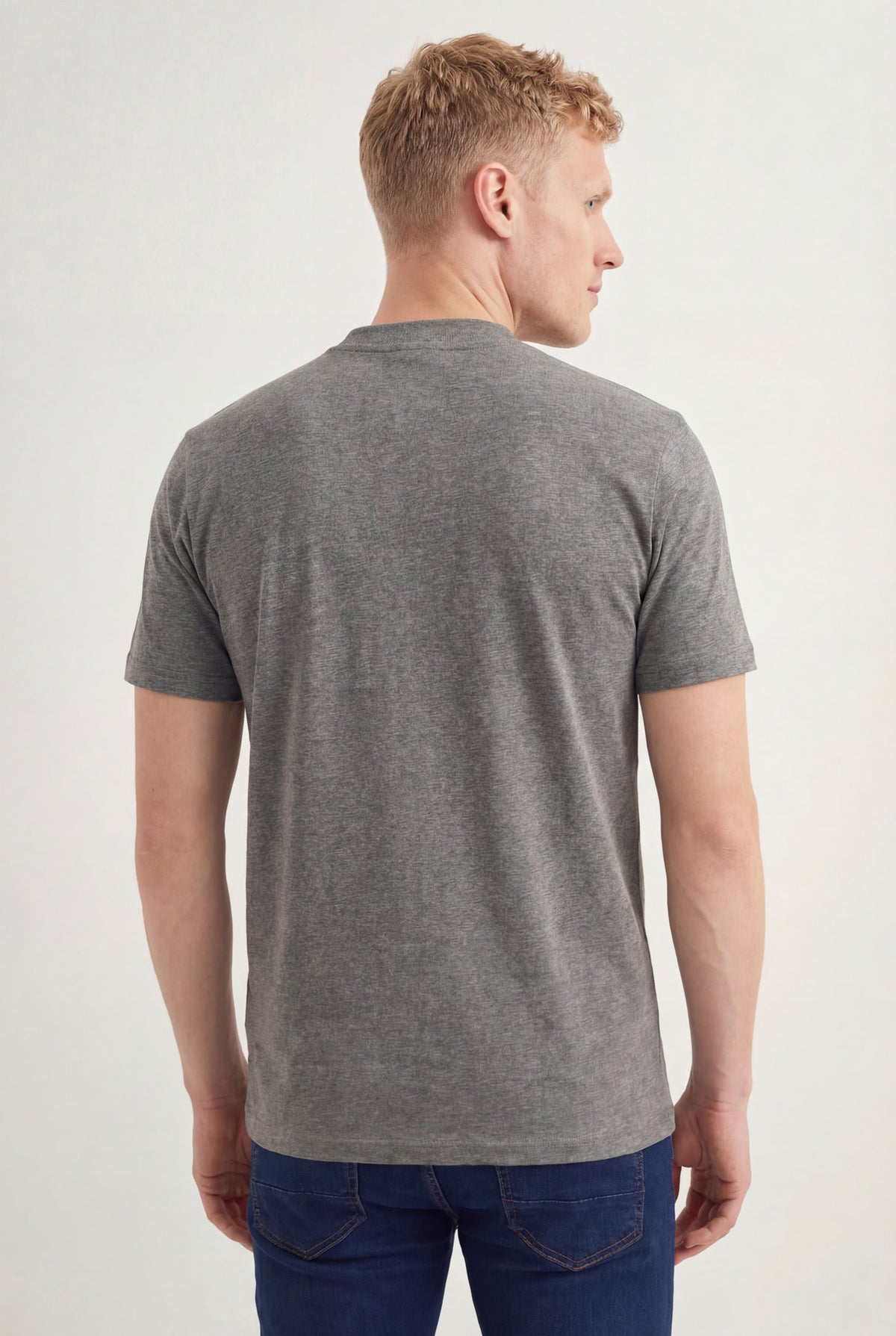 Camiseta Básica Masculina Acostamento Mescla