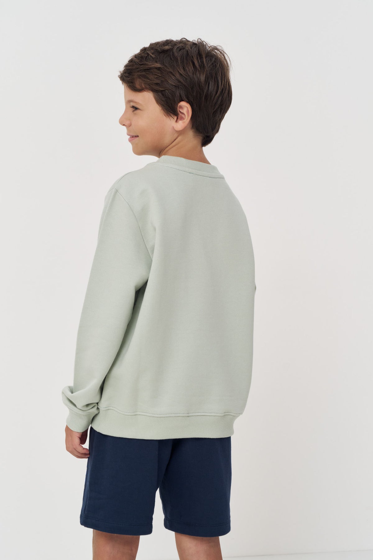 Blusão Minimalista Menino Acostamento Next Verde Cidreira