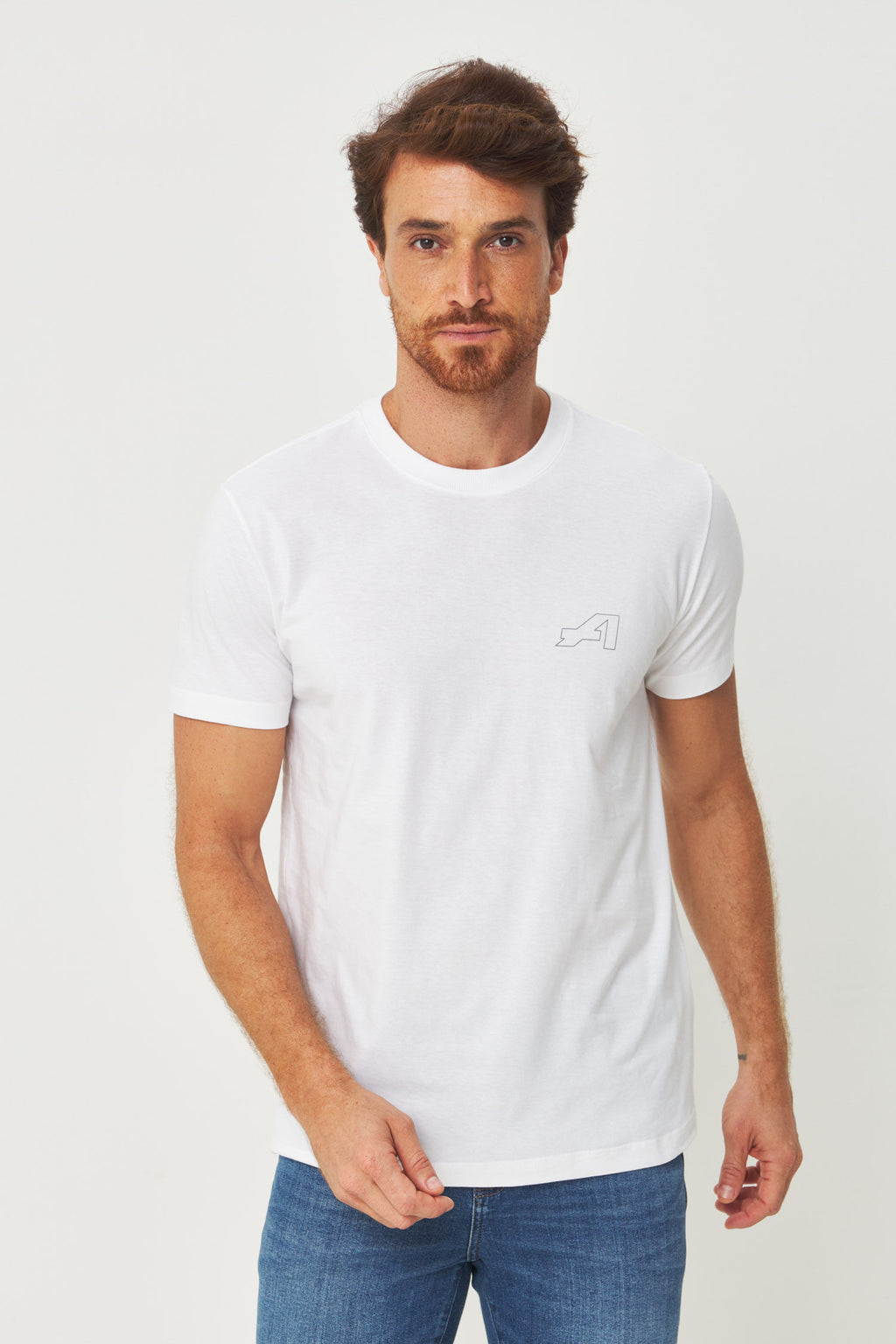 Camiseta Estampa Costas Masculina Acostamento Off White