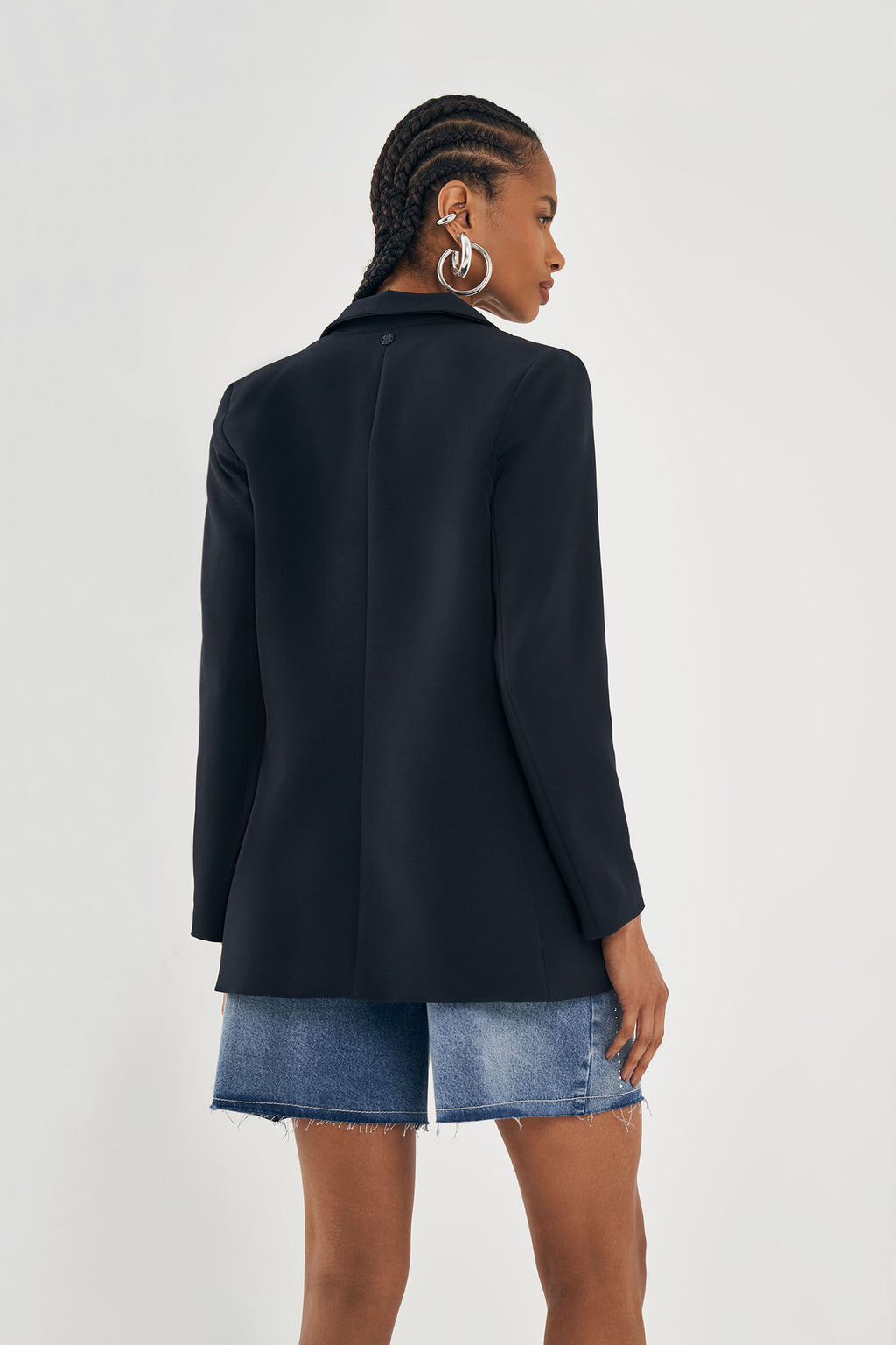 Blazer Alfaiataria Feminino Inblanche Preto