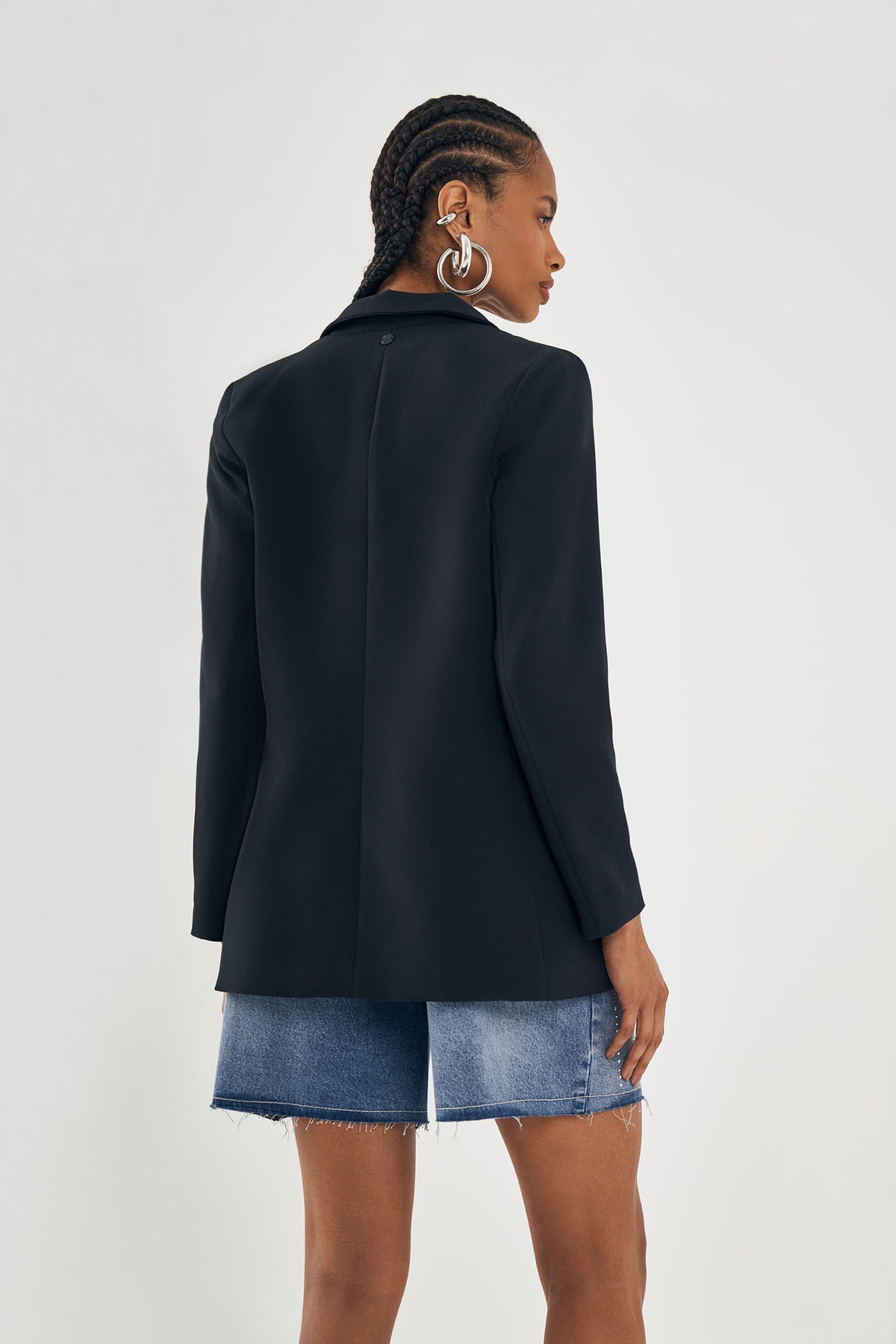 Blazer Alfaiataria Feminino Inblanche Preto