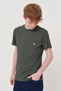 Camiseta Estampada Costas Menino Acostamento Next Verde Folhagem