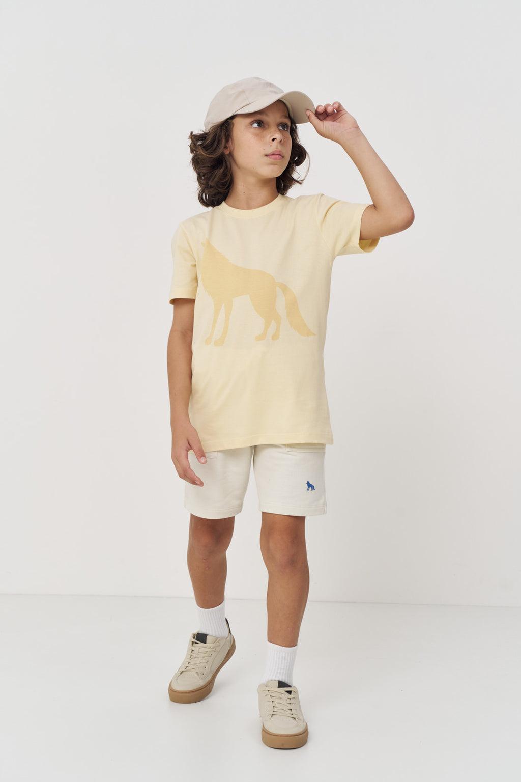 Camiseta Estampa Lobo Menino Acostamento Next Preto
