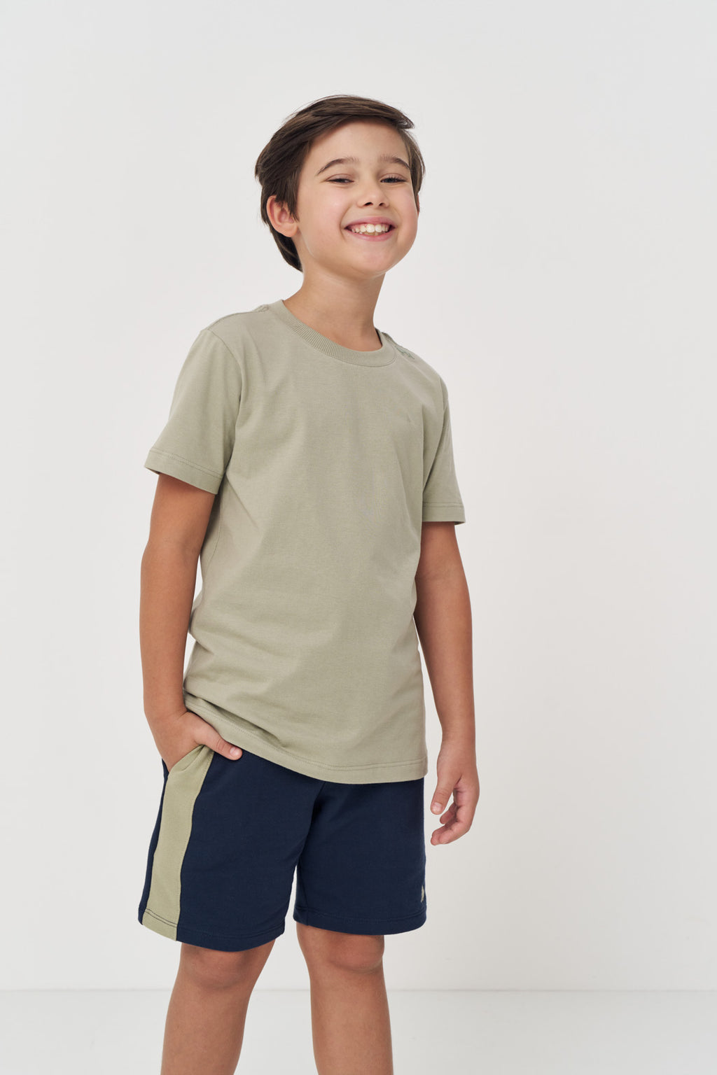 Camiseta Basic Manga Curta Menino Acostamento Nex Preto