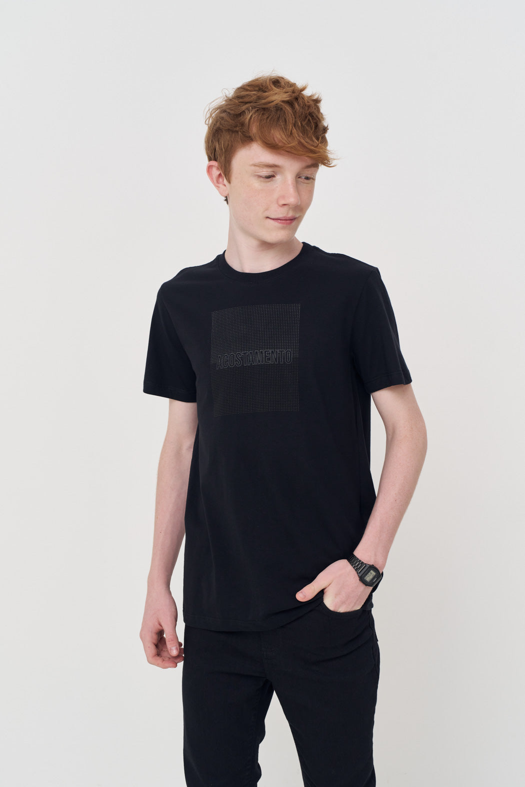Camiseta Minimalista Menino Acostamento Next Branco