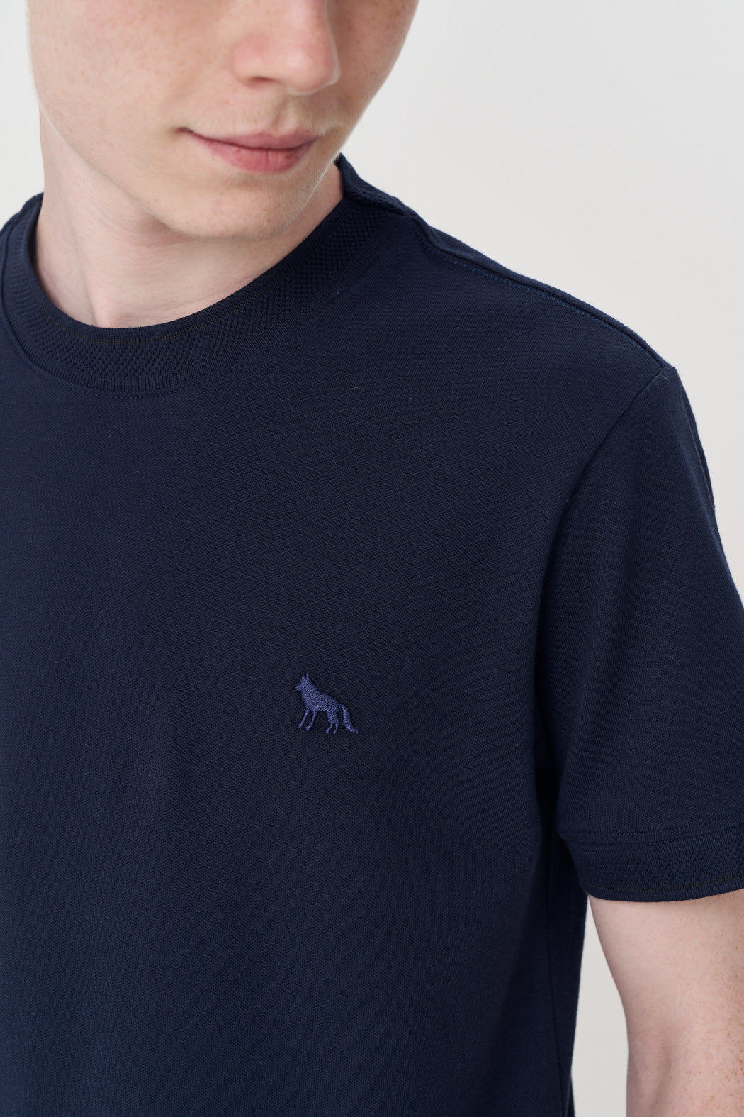Camiseta Malha Piquet Menino Acostamento Next Preto
