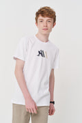 Camiseta Casual Silk Menino Acostamento Next Amarelo Sunlight