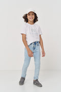 Calça Jeans Skinny Menino Acostamento Next Jeans Claro