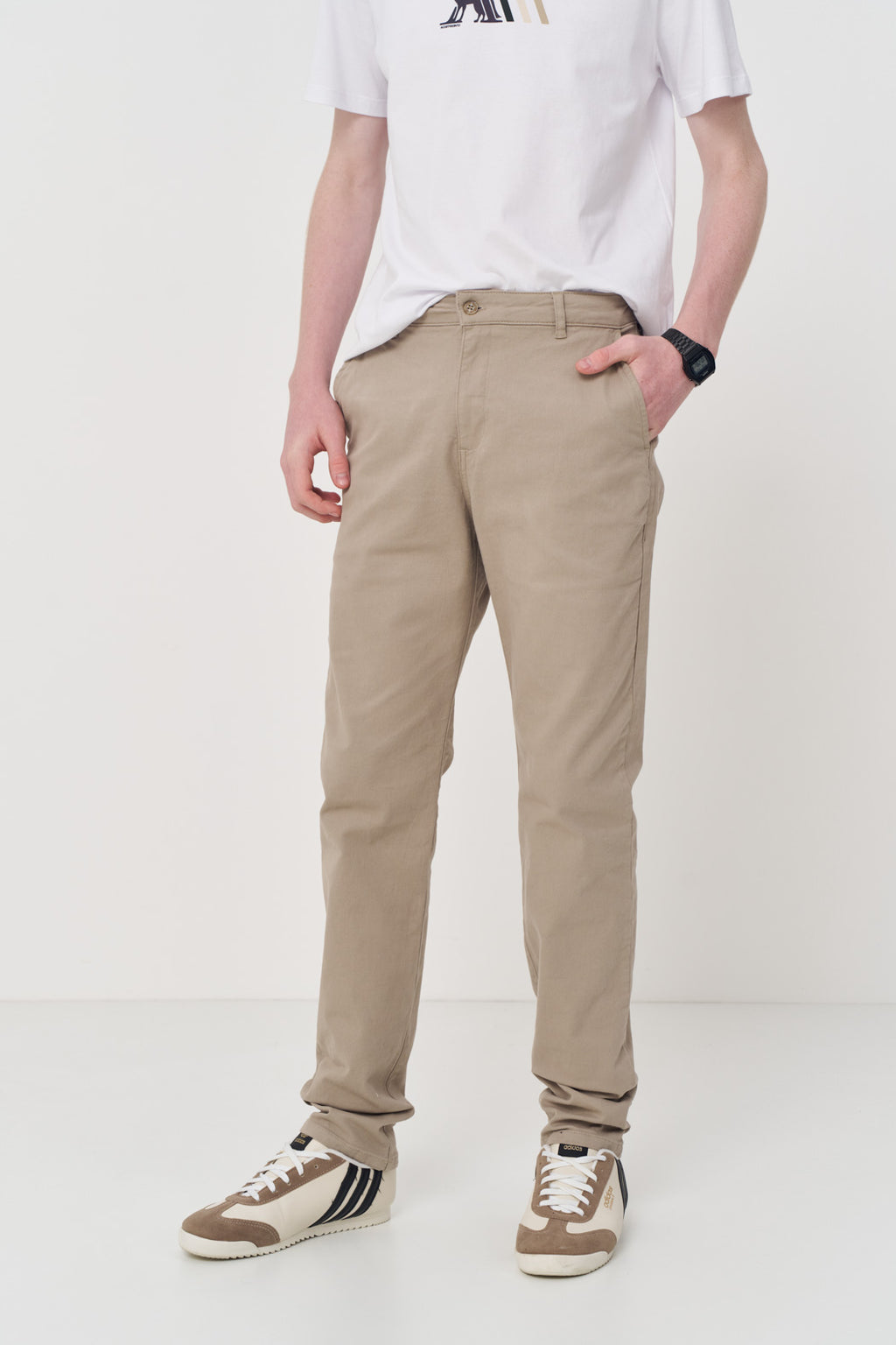 Calça Chino Rock Menino Acostamento Next Preto
